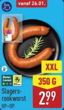 ALDI Slagers rookworst aanbieding