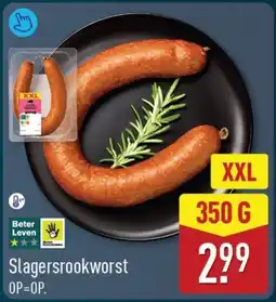 ALDI Slagersrookworst aanbieding