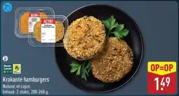ALDI Krokante hamburgers aanbieding