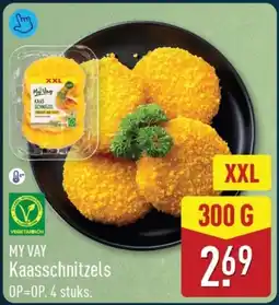 ALDI My vay Kaasschnitzels aanbieding