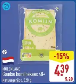 ALDI Molenland Goudse komijnekaas 48+ aanbieding