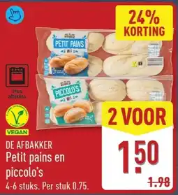ALDI De afbakker Petit pains en piccolo's aanbieding