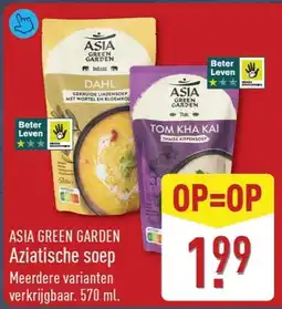 ALDI Asia green garden Aziatische soep aanbieding
