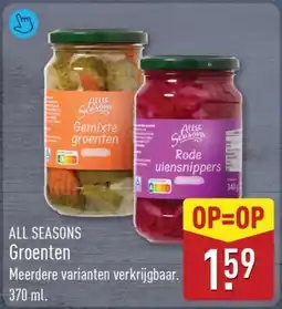 ALDI All seasons Groenten aanbieding