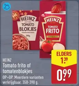 ALDI HEINZ Tomato frito of tomatenblokjes aanbieding