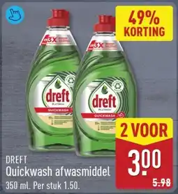 ALDI Dreft Quickwash afwasmiddel aanbieding