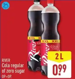 ALDI River Cola regular of zero sugar aanbieding