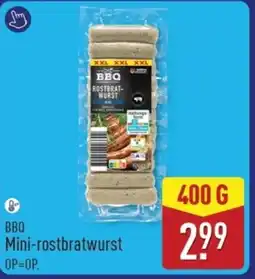 ALDI BBQ Mini-rostbratwurst aanbieding