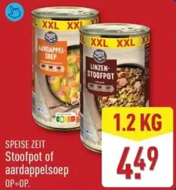 ALDI Speise Zeit Stoofpot of Aardappelsoep aanbieding