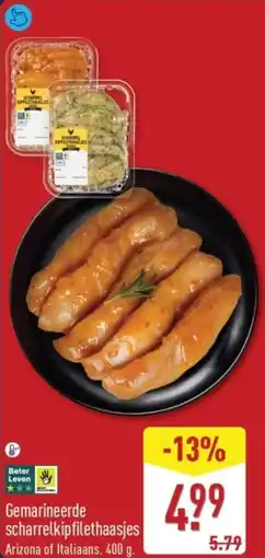 ALDI Gemarineerde scharrelkipfilethaasjes aanbieding