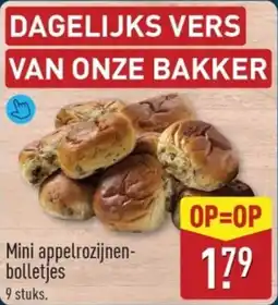 ALDI Mini Appel Rozijnenbolletjes aanbieding