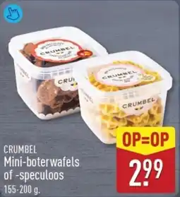 ALDI Crumbel Mini Boterwafels of Speculoos aanbieding