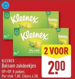 ALDI Kleenex Balsam zakdoekjes aanbieding