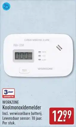 ALDI Workzone Koolmonoxidemelder aanbieding