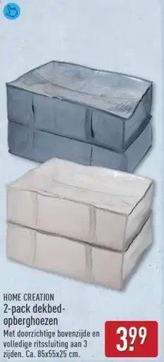 ALDI Home Creation 2 Pack Dekbed Opberghoezen aanbieding