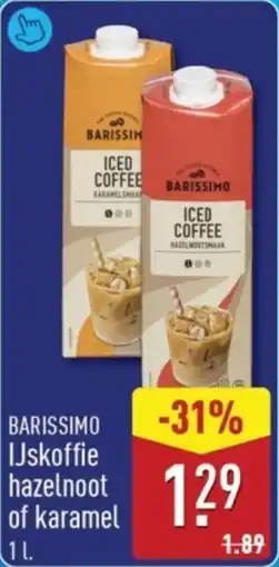 ALDI Barissimo IJskoffie hazelnoot of karamel aanbieding