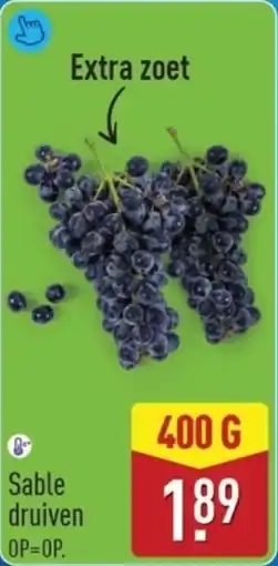 ALDI Sable druiven O aanbieding