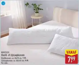 ALDI Novitesse Hoofd of Zijslaapkussen aanbieding