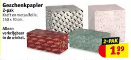 Kruidvat Geschenkpapier aanbieding