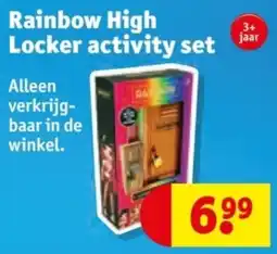 Kruidvat Rainbow High Locker activity set aanbieding