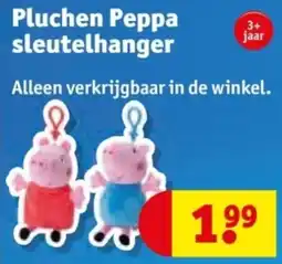 Kruidvat Pluchen Peppa sleutelhanger aanbieding