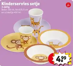 Kruidvat Kinderservies setje aanbieding