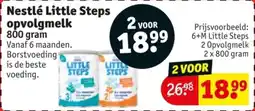 Kruidvat Nestlé Little Steps opvolgmelk aanbieding