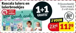 Kruidvat Rascals luiers en luierbroekjes aanbieding