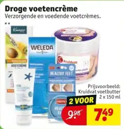 Kruidvat Droge voetencrème aanbieding