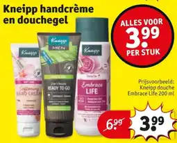 Kruidvat Kneipp handcrème en douchegel aanbieding
