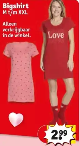 Kruidvat Bigshirt aanbieding