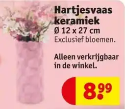 Kruidvat Hartjesvaas keramiek aanbieding