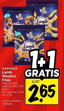 Vomar Voordeelmarkt DIEPVRIES Lamb Weston Fries aanbieding