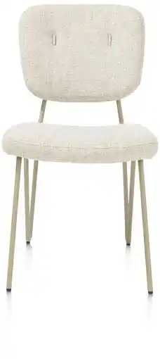 Xooon June, eetkamerstoel + pocketvering - frame in RAL 7034 - grijs-groen + stof Luton aanbieding