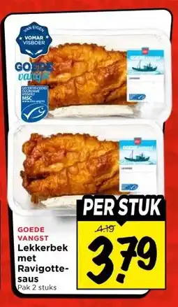Vomar Voordeelmarkt GOEDE VANGST Lekkerbek met Ravigotte- saus aanbieding