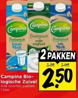 Vomar Voordeelmarkt Campina Bio- logische Zuivel aanbieding