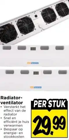 Vomar Voordeelmarkt Radiator- ventilator aanbieding