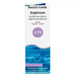 Trekpleister Bausch & Lomb -2.75 Zachte Daglenzen aanbieding