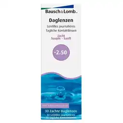 Trekpleister Bausch & Lomb -2.50 Zachte Daglenzen aanbieding