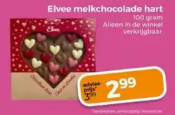 Trekpleister Elvee melkchocolade hart aanbieding