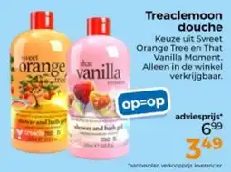 Trekpleister Treaclemoon douche aanbieding