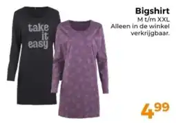 Trekpleister Bigshirt aanbieding
