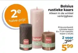 Trekpleister Bolsius rustieke kaars aanbieding