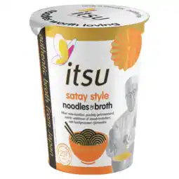 Albert Heijn Itsu Satay style noodles & broth cup aanbieding
