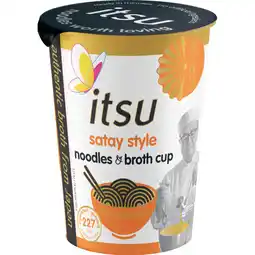 Albert Heijn Itsu Satay style noodles & broth cup aanbieding