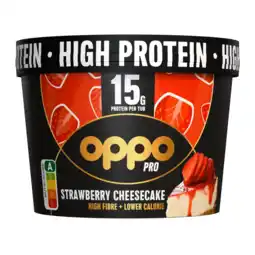Albert Heijn Oppo Brothers High protein strawberry cheesecake aanbieding
