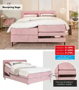 Woonsquare Boxspring Saga aanbieding