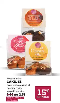 Ekoplaza Rose&Vanilla Cakejes aanbieding