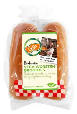 PLUS GIJS Vega worstenbroodjes aanbieding
