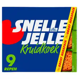 PLUS Snelle Jelle Ontbijtkoek kruidkoek naturel 9-pack aanbieding